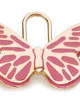 Pink Butterfly Pet ID Tag - Engraving included