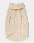 Hound & Home - Cream Cable knit dog sweater