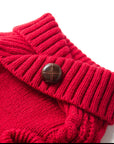 Hound & Home - Red Cable knit dog sweater