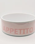 Buon Appetito gingham ceramic pet bowl set