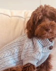 Hound & Home - Grey Cable knit dog sweater