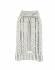 Hound & Home - Grey Cable knit dog sweater