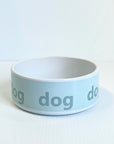Animal print dog ceramic bowl set