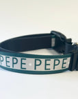 Green Personalised pet collar