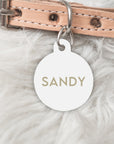 Beige Dog Tag