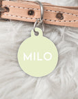 Green dog tag