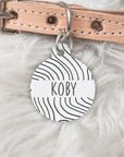 Monochromatic - Pet dog or cat ID Tag