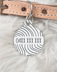 Monochromatic - Pet dog or cat ID Tag