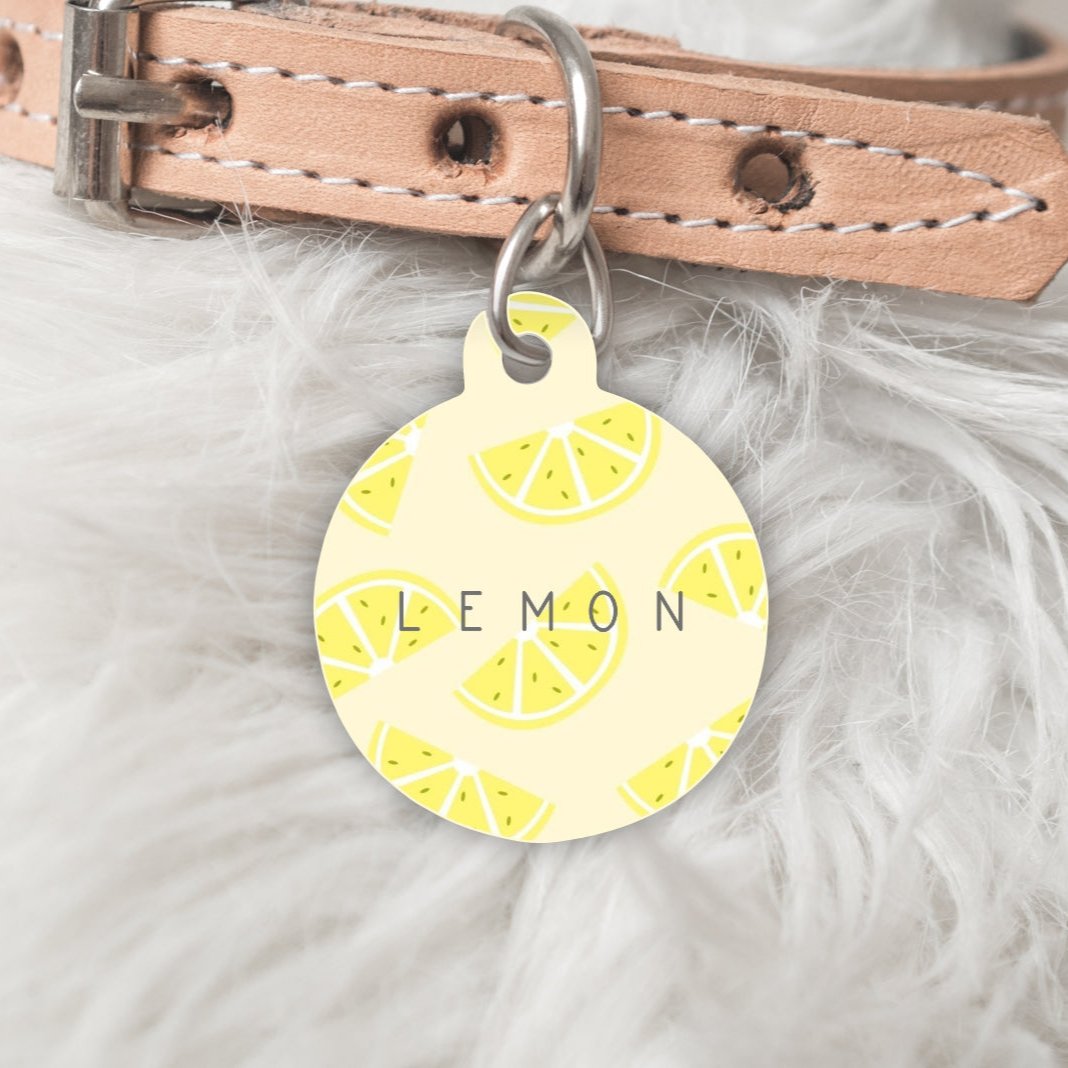 Pet ID Tag-Lemon