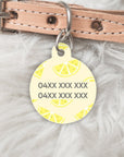 Pet ID Tag-Lemon