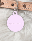 Lilac Pet ID Tag - May