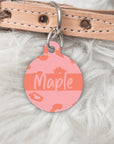 Pink dog tag