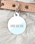 The Oblique Personalised Pet dog or cat ID Tag