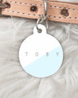 The Oblique Personalised Pet dog or cat ID Tag