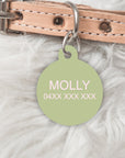 Monogram A-Z Personalised Pet dog or cat ID Tag