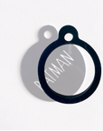 PR+CO Pet ID tag transparent, black or pink silicone Silencer