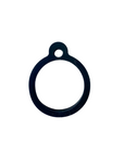 PR+CO Pet ID tag transparent, black or pink silicone Silencer