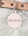 The Winter Edit- Double sided Pet dog or cat ID Tag - Baxter