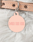 The Winter Edit - Personalised Pet dog or cat ID Tag - Ellie