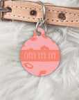Pink dog tag