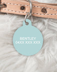 Monogram A-Z Personalised Pet dog or cat ID Tag