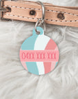 The Coco- Double sided Pet dog or cat ID Tag