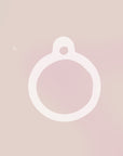 PR+CO Pet ID tag transparent, black or pink silicone Silencer