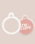PR+CO Pet ID tag transparent, black or pink silicone Silencer
