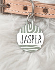 Tribal Green Pet dog or cat ID Tag - Jasper