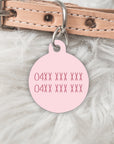 The Terrazzo Collection Double sided Mia Pet dog or cat ID Tag