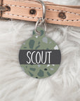 The Terrazzo Collection Double sided Scout Pet dog or cat ID Tag