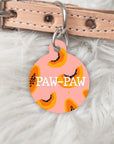 Summer Personalised Pet dog or cat ID Tag - Paw Paw