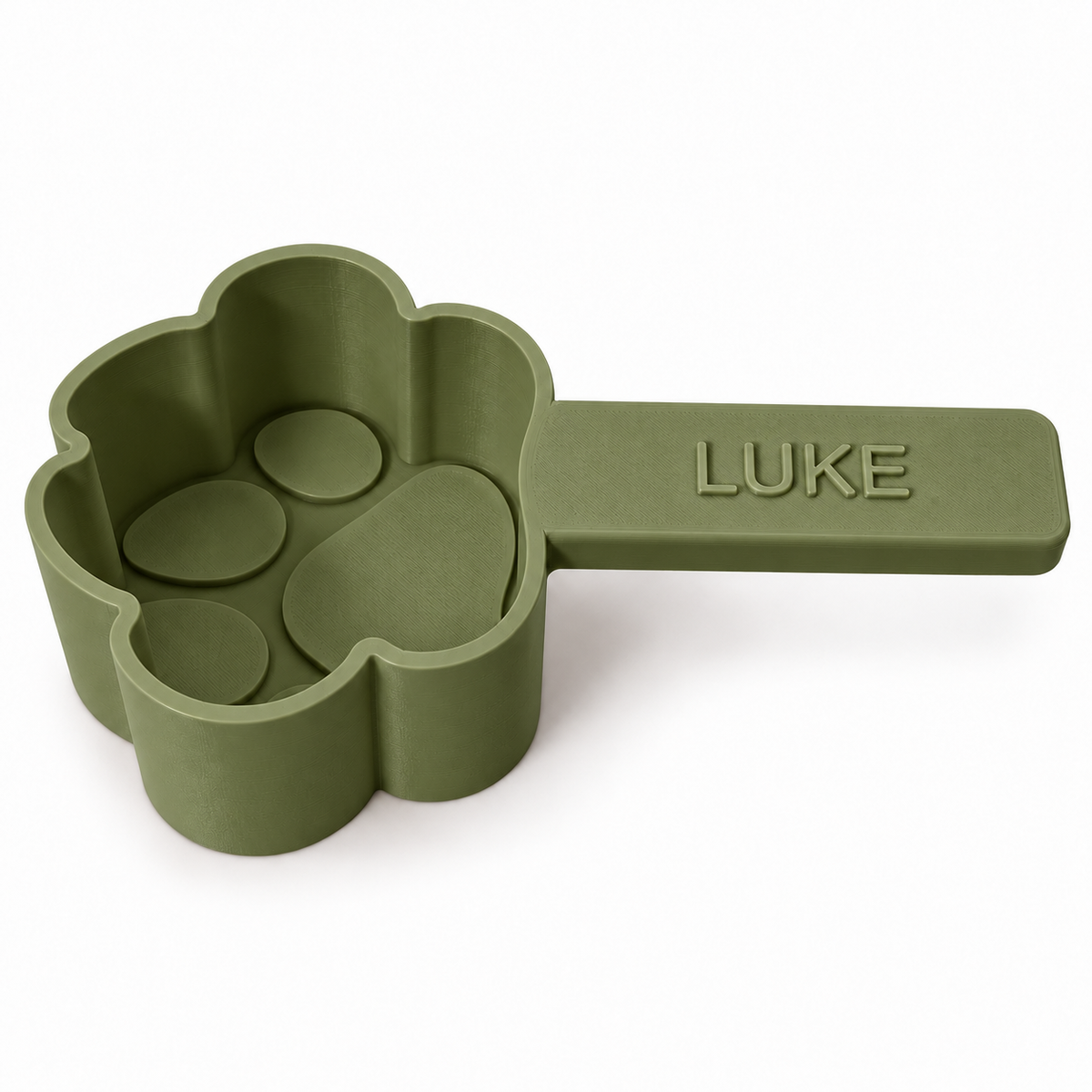 Personalised Paw-Shaped Pet Food Scoop 1/2 Cup