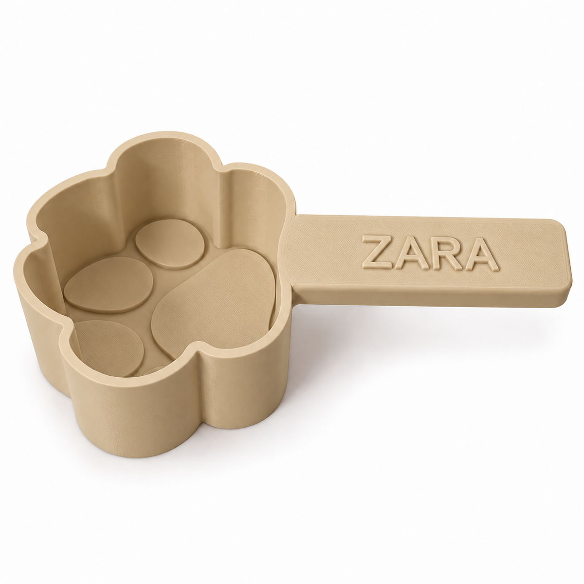 Personalised Paw-Shaped Pet Food Scoop 1/2 Cup