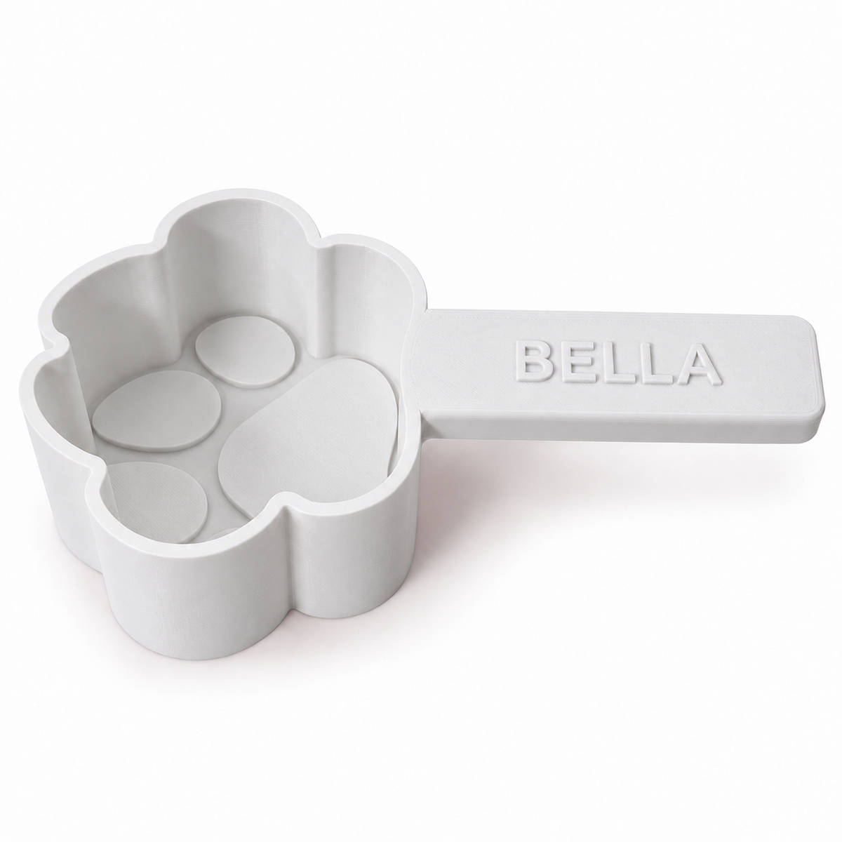 Personalised Paw-Shaped Pet Food Scoop 1/2 Cup
