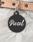 The Winter Edit- Double sided Pet dog or cat ID Tag - Diesel