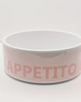 Buon Appetito gingham Ceramic Pet Bowl SET- Add your pets name - 2 sizes