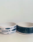 The fish dog ceramic bowl set