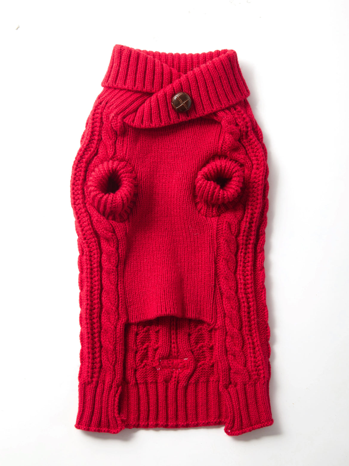 Hound &amp; Home - Red Cable knit dog sweater