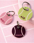 The Tennis Collection | Pet ID Tag | Ruby
