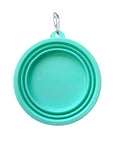 Collapsible Dog Travel Bowl - Turquoise