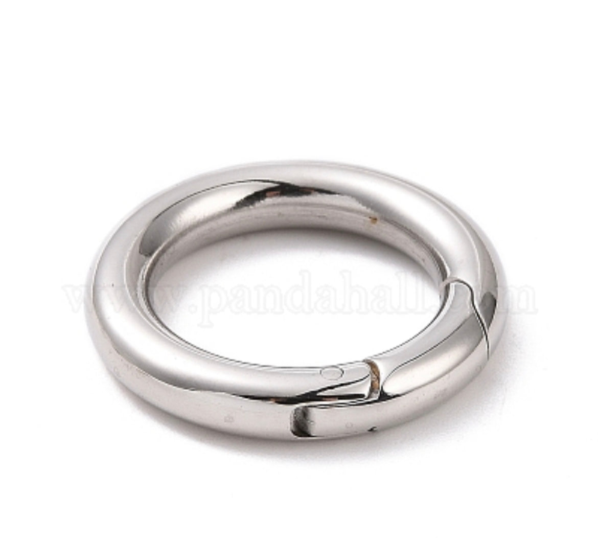 Hinged Silver Split Ring