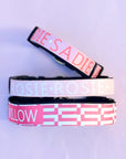 Pink Geometric Pet Collar - Add your Pets Name