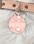 Animal Print Personalised Pet dog or cat ID Tag - The Maple