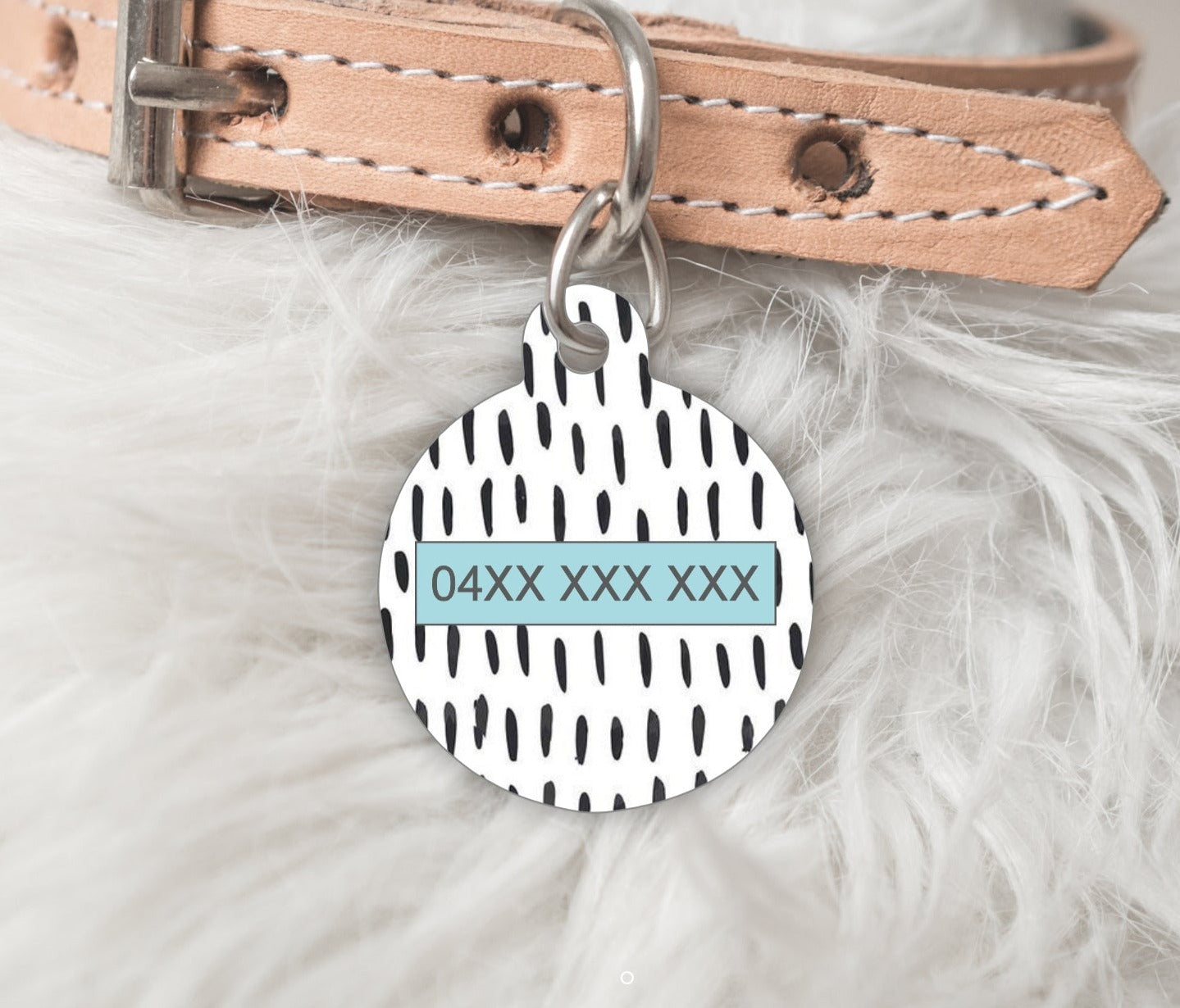 The Archie Personalised Pet dog or cat ID Tag