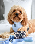 Peace & Love - Reversible Dog Harness, Collar, Lead, Poop Bag & Pet ID tag bundle