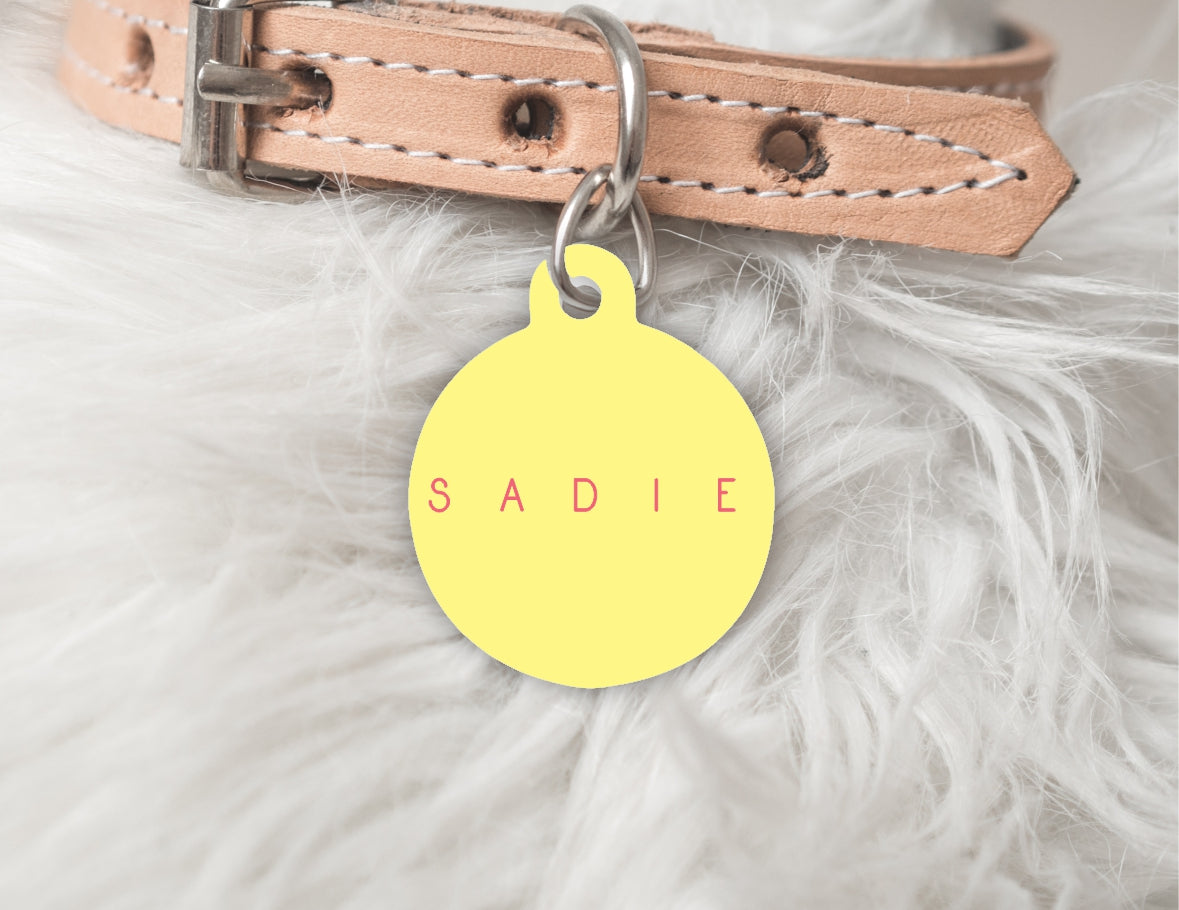 The Sadie Personalised Pet dog or cat ID Tag - The Gelato Collection