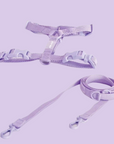 Purple strap harness and lead set
