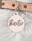 The Winter Edit- Double sided Pet dog or cat ID Tag - Baxter