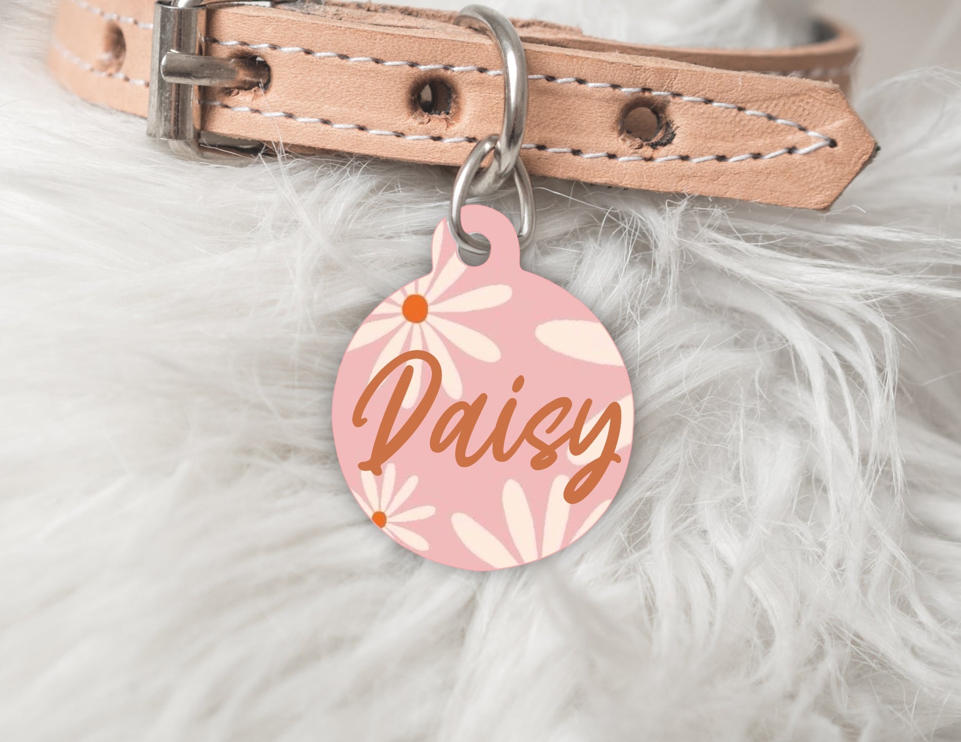 The Winter Edit - Personalised Pet dog or cat ID Tag - Daisy
